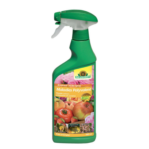 Visuel 1 du produit Aérosol maladies polyvalentes Biocide Neudorff - 500 ml