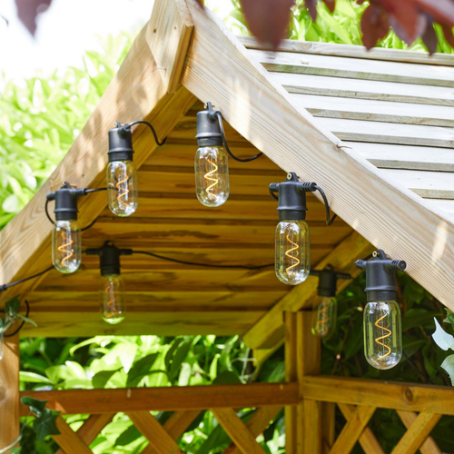 Visuel 3 du produit Guirlande décorative vintage coloris transparent effet blanc chaud en verre et plastique Smartgarden - 5,5 m