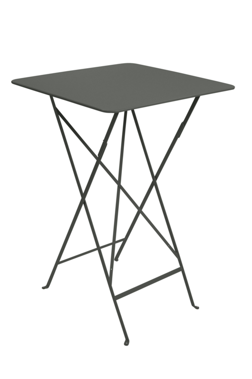 Visuel 1 du produit Mange debout Bistro coloris vert en acier Fermob - 71 x 71 x 105 cm