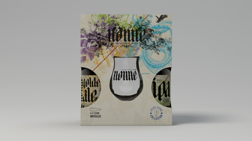 Visuel 1 du produit Coffret Nonne bio + 1 verre Nonne - 4 x 33 cl