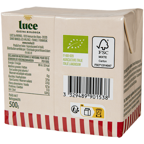 Visuel 2 du produit Sauce tomate Passata nature brique bio Luce - 500 g