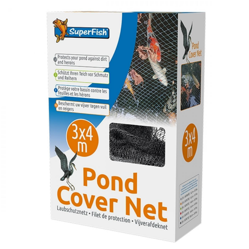 Visuel 1 du produit Filet de protection pour bassin 3x4m avec 10 piquets - SUPERFISH BASSIN