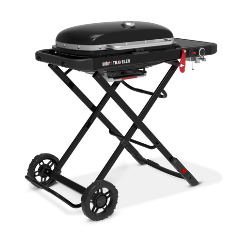 Visuel 3 du produit Barbecue gaz Traveler coloris noir en acier émaillé Weber -  94 x 49 x 66 cm