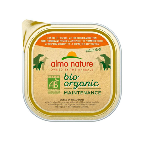 Visuel 1 du produit Pâtée pour chien Almo nature® biorganic au poulet avec pommes de terre - 300 g
