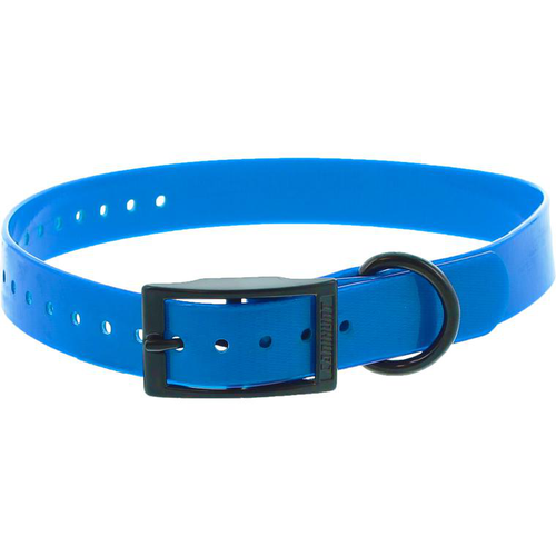 Visuel 1 du produit Collier pour chien en polyuréthane coloris bleu boucle double Canihunt Xtreme - 2,5 x 0,25 x 65 cm