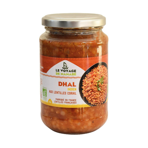 Visuel 1 du produit Dhal de lentilles corail bio Le voyage de Mamabé - 340 g