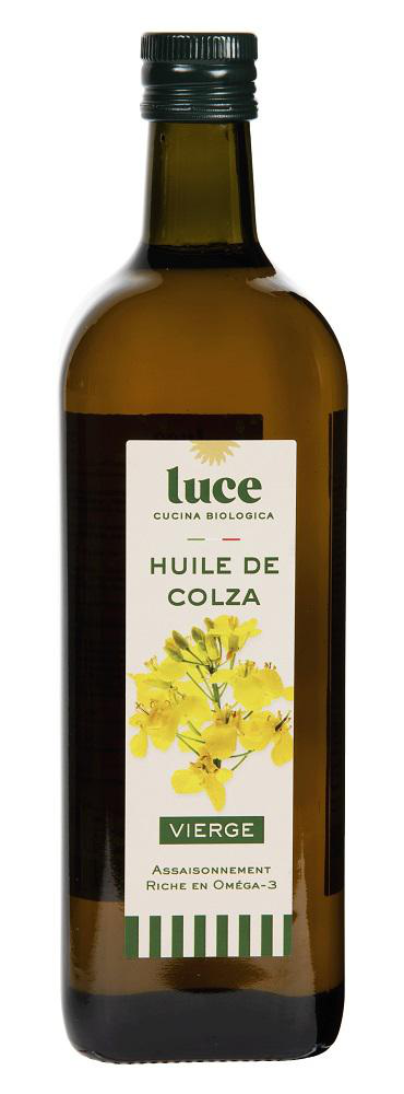 Visuel 1 du produit Huile de colza vierge bio en bouteille de verre Luce - 1 L