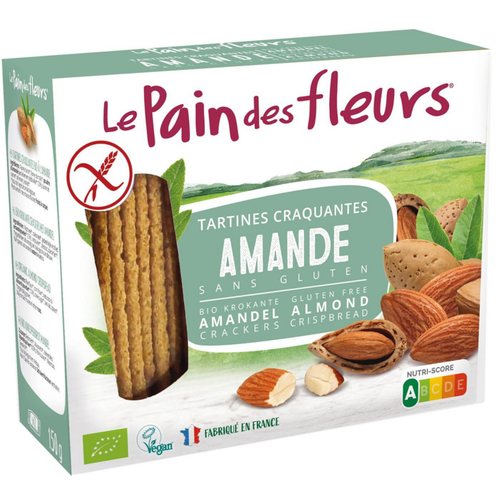 Visuel 1 du produit Tartines craquantes bio à l’amande Le Pain des fleurs - 150 g