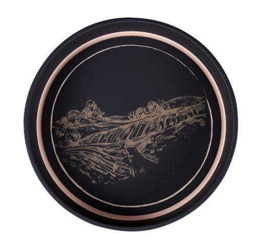 Visuel 1 du produit Plateau rond Viggo en métal Gusto Cav Service - Ø 33 x 4 cm