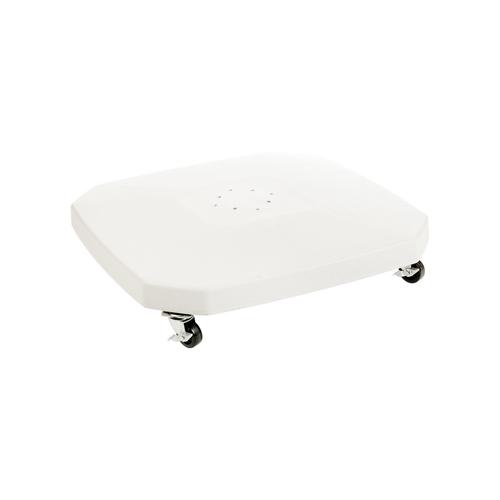 Visuel 1 du produit Dalle pour parasol déporté avec roues 90 kg coloris beige en béton - 80,5 x 80,5 x 10,5 cm