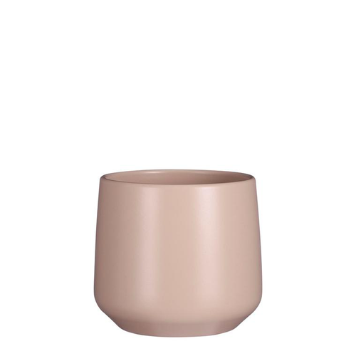 Visuel 1 du produit Cache-pot en céramique rose clair Mica Amber - Ø 17 cm