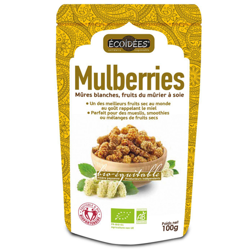 Visuel 1 du produit Fruits secs mulberries bio équitable Ecoidées - 100 g