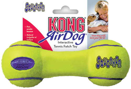 Visuel 1 du produit Jouet pour chien Airdog Dumbbell Kong coloris jaune - Taille S