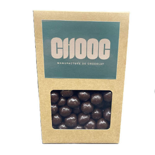 Visuel 1 du produit Noisettes enrobées au chocolat noir Chooc - en sachet de 200 g