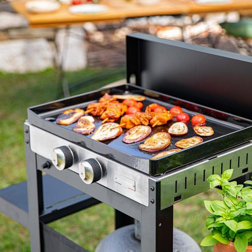 Visuel 4 du produit La Plancha Française gaz 250 duo noire 92 x 47 x 105 cm