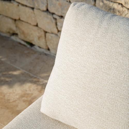 Visuel 3 du produit Banquette d'extérieur coloris beige en aluminium et résine Sollya - 167,5 x 86,5 x 66 cm