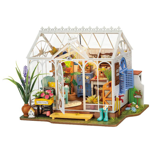 Visuel 1 du produit Maquette maison miniature Dreamy Garden House Rolife - 27,7 x 6,6 x 21 cm