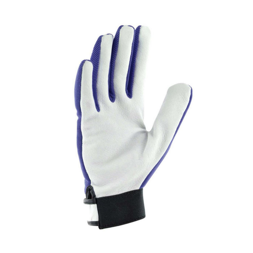 Visuel 2 du produit Gants Jardy cuir et élasthanne coloris bleu marine Taille 8