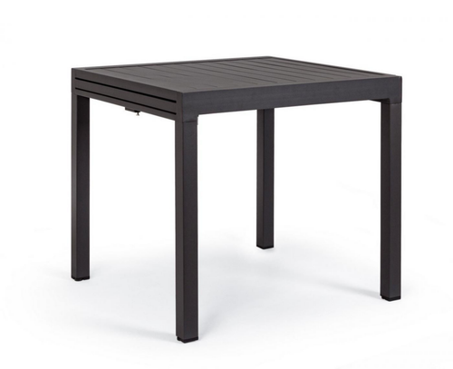 Visuel 2 du produit Table extensible PELAGIUS en aluminium - Anthracite - BIZZOTTO- 83/166x80cm