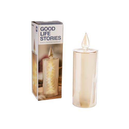 Visuel 1 du produit Bougie or à LED Riposo grand modèle - 27 cm