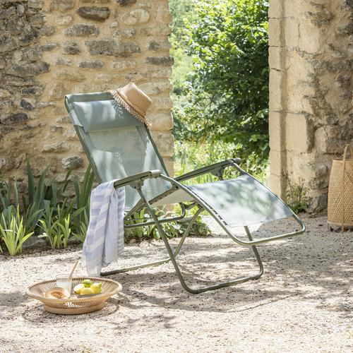 Visuel 4 du produit Fauteuil Relax R clip Colorblock Batyline® Moss tube Lafuma Mobilier - 68 x 88 x 115 cm
