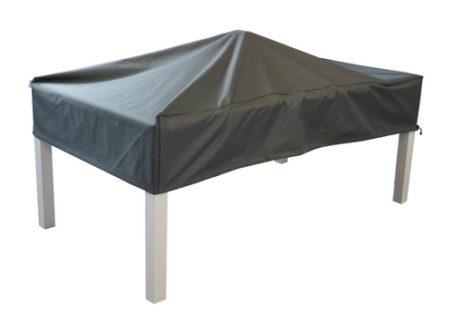 Visuel 1 du produit Housse de table coloris gris en polyester - 200 x 100 cm