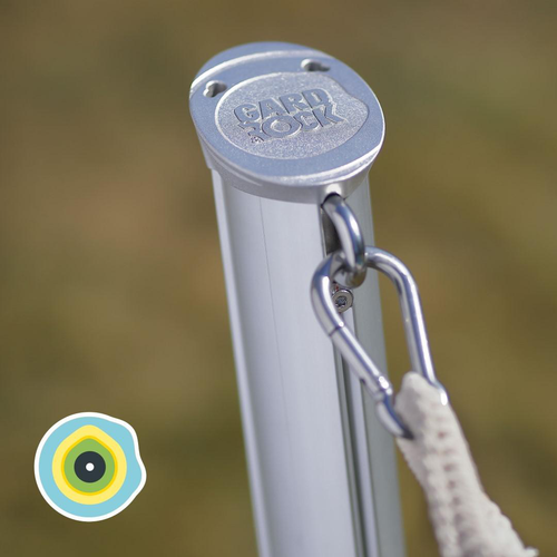 Visuel 6 du produit Poteau pour hamac amovible coloris gris en aluminium Gard&Rock - Ø 10 cm x 1,15 m