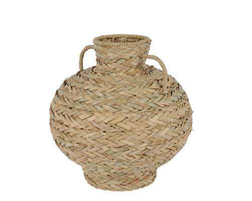 Visuel 1 du produit Vase en algue coloris naturel - Ø 27 x H 27 cm