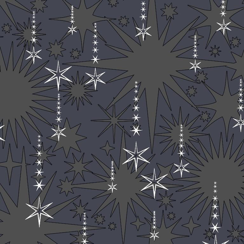 Visuel 1 du produit 20 serviettes 3 plis Sprinkle Rain black - 33 x 33 cm