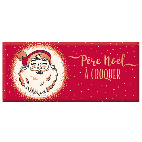 Visuel 1 du produit Mini tablette de chocolat au lait  « Père Noël » Art Grafik