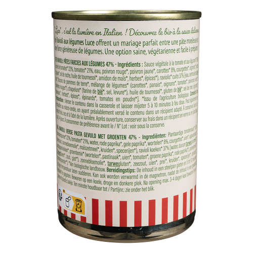 Visuel 3 du produit Ravioli aux légumes bio Luce - 400 g