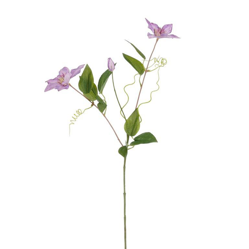 Visuel 1 du produit Tige de clématite artificielle en plastique recyclé violette - 71 cm
