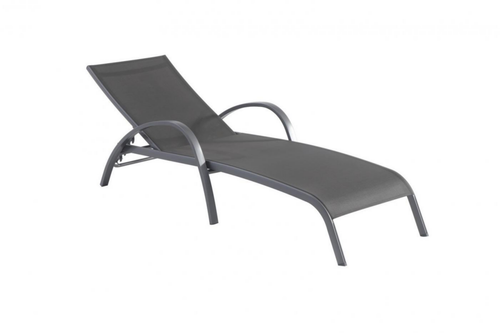 Visuel 1 du produit Bain de soleil aluminium empilable, gris mat/anthracite - CREADOR Tosca