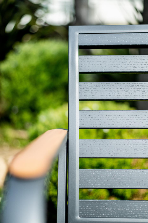Visuel 6 du produit Banc de jardin 3 places en aluminium, anthracite - CREADOR MARTA