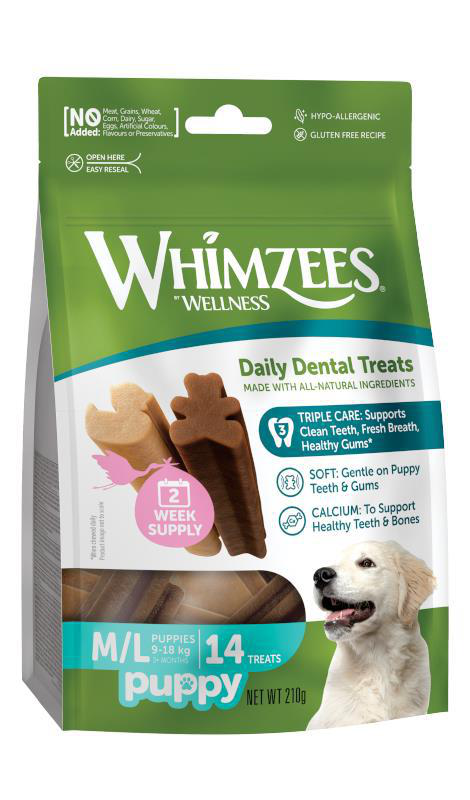 Visuel 1 du produit Friandises pour chiot Whimzees Puppy M/L - 210 g