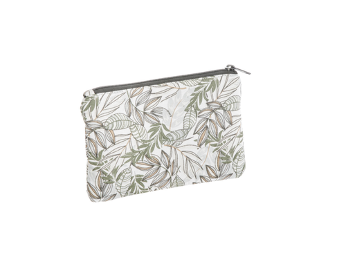 Visuel 1 du produit Pochette en tissu à motifs marron et gris Safeco Wanda - 20 x 12 cm