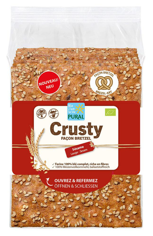 Visuel 1 du produit Crusty Bretzel Sesame bio Pural - 200 g