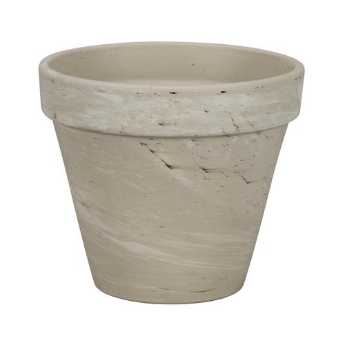 Visuel 1 du produit Pot horticole coloris gris en granite - Ø 20,5 x 18 cm