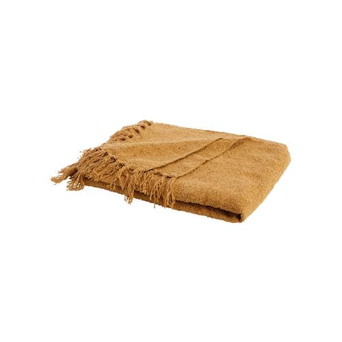 Visuel 1 du produit Plaid en polyester marron Mica Trey - 170 x 130 cm