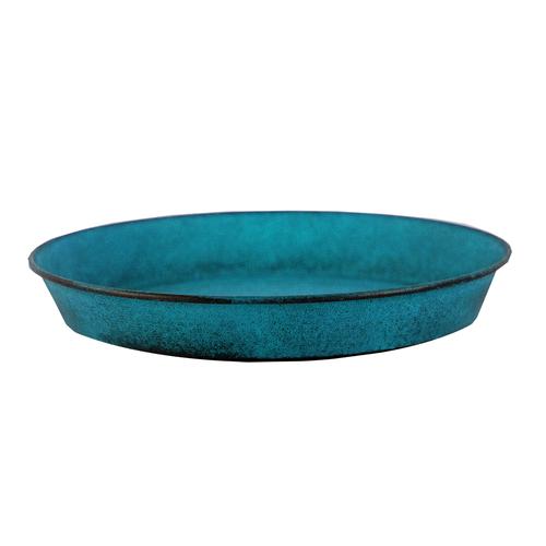 Visuel 1 du produit Soucoupe coloris bleu mat Poterie du Bousquet Reb - Ø 18 x H 2,5 cm