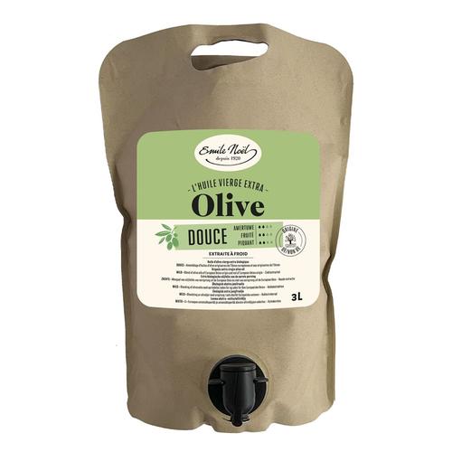 Visuel 1 du produit Huile d’olive vierge extra douce bio en poche souple Émile Noël - 3 L