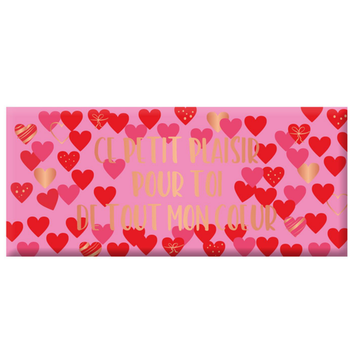 Visuel 1 du produit Mini tablette chocolat lait « Ce petit plaisir pour toi » Art Grafik - 30 g