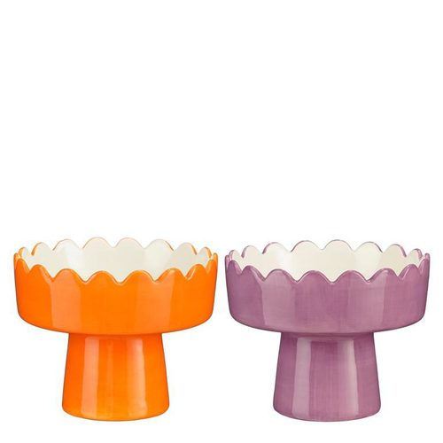 Visuel 1 du produit Coupe sur pied en dolomite colorée Joya - Ø 15,5 x H 12,5 cm