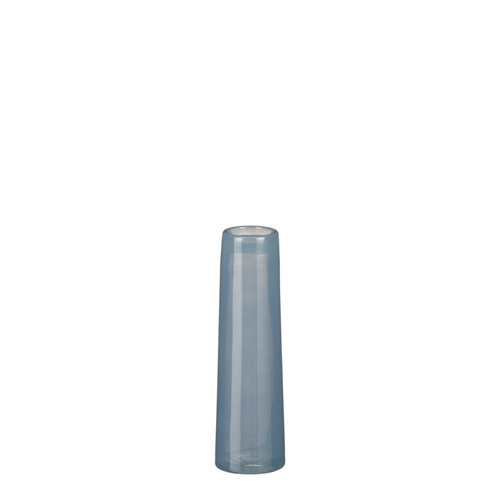 Visuel 1 du produit Vase soliflore en verre coloris bleu Xandra - Ø 7 x H 23,5 cm