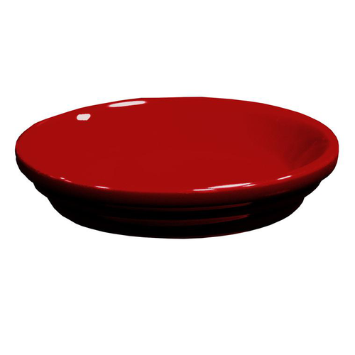 Visuel 1 du produit Soucoupe de pot en terre cuite émaillée rouge Grenat Decolines - Ø 17 cm