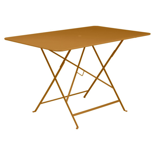 Visuel 1 du produit Table pliante Bistro coloris marron en acier Fermob - 117 x 77 cm