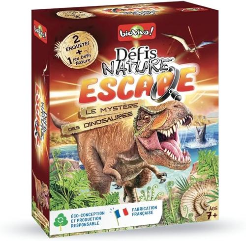 Visuel 1 du produit Jeu de cartes Bioviva Défis Nature Escape Le mystère des dinosaures