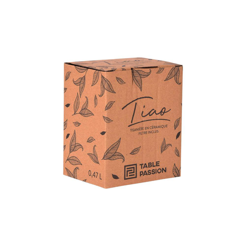 Visuel 3 du produit Tisanière en grès noir Tiao - 0,47 L
