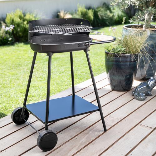 Visuel 2 du produit Barbecue charbon en acier avec cuve en fonte Somagic Mini Chef 1 - 55,5 x 84 x 89 cm