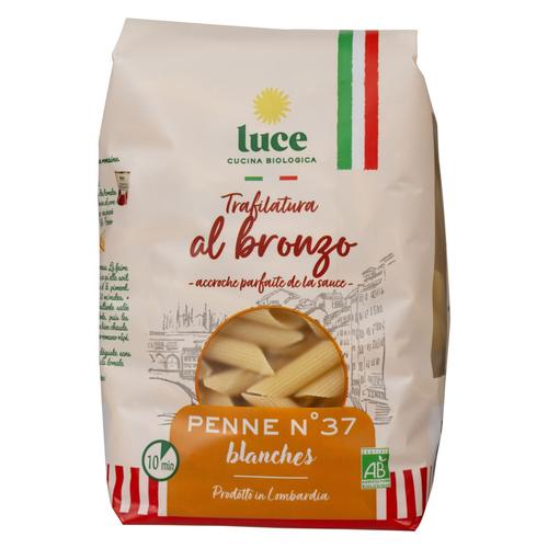 Visuel 1 du produit Sachet de pâtes penne blanc bronze bio Luce - 500 g